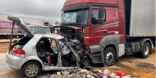 Seis pessoas da mesma família morrem em acidente na BR-251 em MG