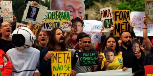 Ato em São Paulo cobra neutralidade da Meta nas eleições