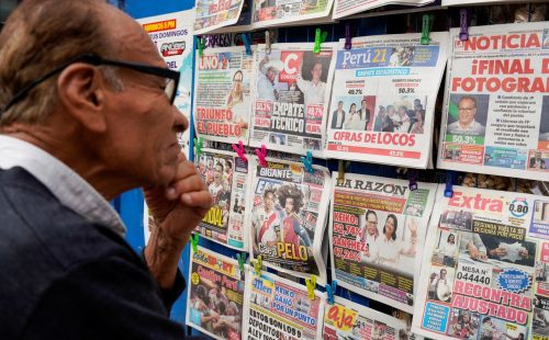 Eleição no Peru: Sanchéz a frente de Fujimori por apenas 19 mil votos