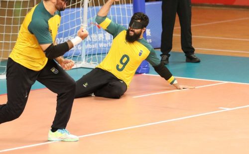 Seleção brasileira masculina vai à semifinal do Mundial de goalball
