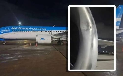 Avião de companhia argentina identifica impacto de drone no Galeão