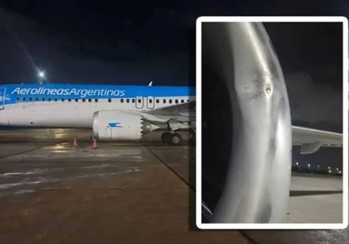 Avião de companhia argentina identifica impacto de drone no Galeão
