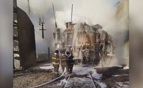 Incêndio atinge subestação de energia em Embu-Guaçu