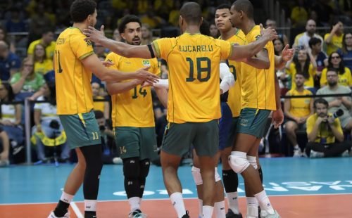 Brasil vence Venezuela e está no mundial de vôlei masculino
