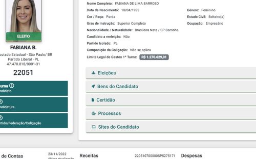 Deputada que fez blackface em SP declarou-se parda à Justiça Eleitoral