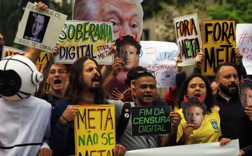 Ato em São Paulo cobra neutralidade da Meta nas eleições